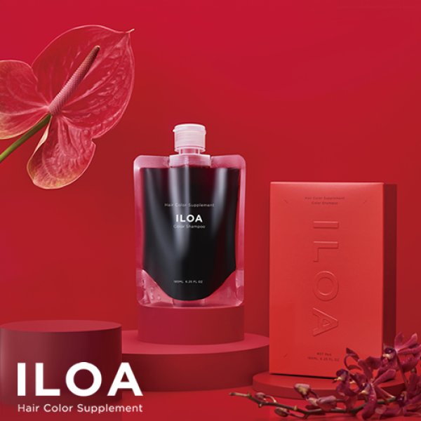 画像1: *ILOA Hair Color Supplement イロア カラーシャンプー redレッド  185ml  (1)